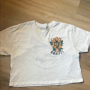 Womens White Graphic Tee